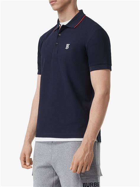 burberry 8017007|Burberry Icon Stripe Placket Cotton Piqué Polo Shirt .